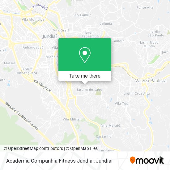 Mapa Academia Companhia Fitness Jundiai