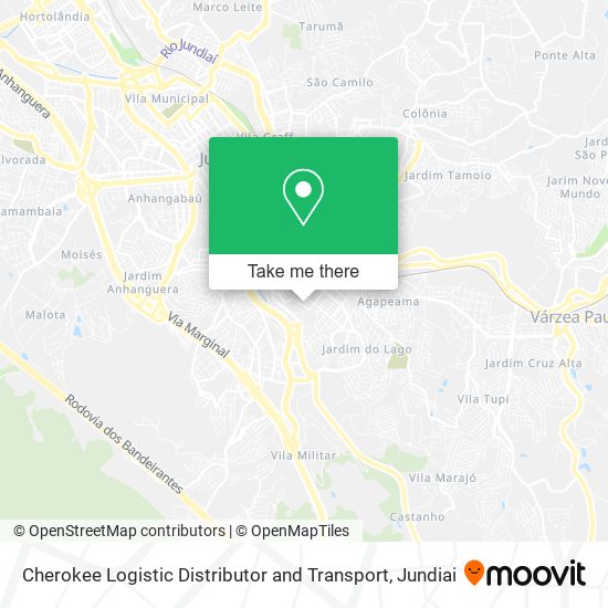 Cherokee Logistic Distributor and Transport map