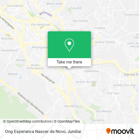 Ong Esperanca Nascer de Novo map