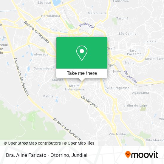 Dra. Aline Farizato - Otorrino map
