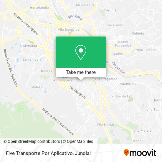 Five Transporte Por Aplicativo map