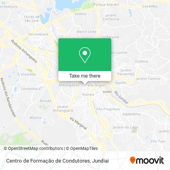 Mapa Centro de Formação de Condutores