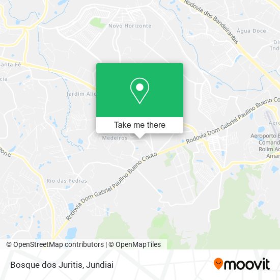 Bosque dos Juritis map