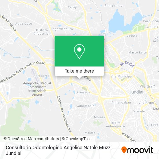 Mapa Consultório Odontológico Angélica Natale Muzzi