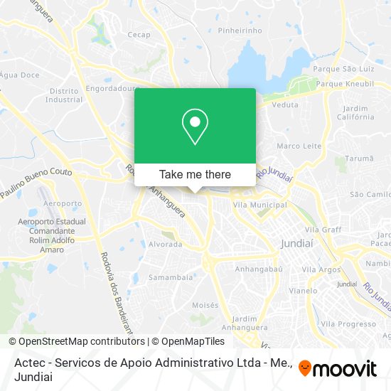 Mapa Actec - Servicos de Apoio Administrativo Ltda - Me.