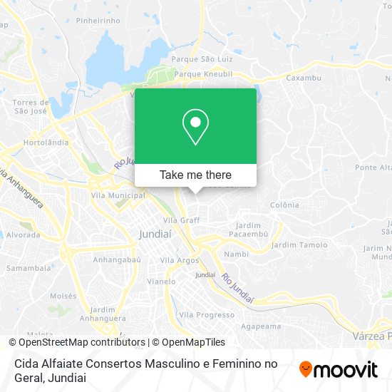 Mapa Cida Alfaiate Consertos Masculino e Feminino no Geral