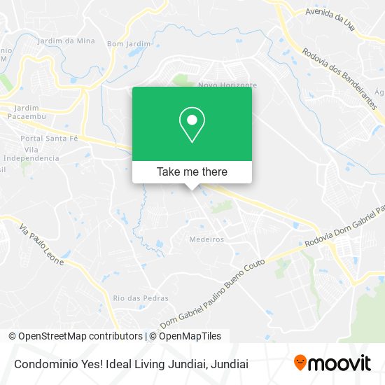 Condominio Yes! Ideal Living Jundiai map