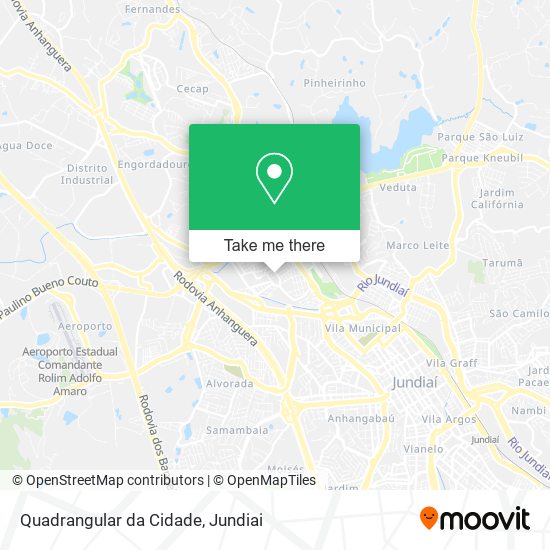 Quadrangular da Cidade map