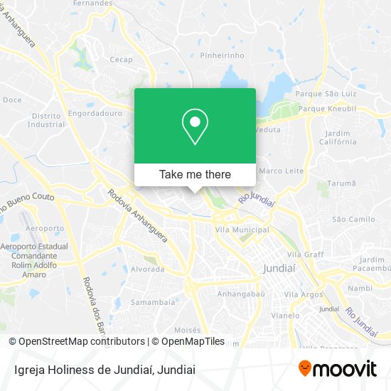 Igreja Holiness de Jundiaí map