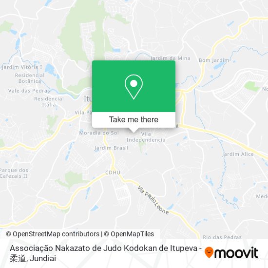 Associação Nakazato de Judo Kodokan de Itupeva - 柔道 map