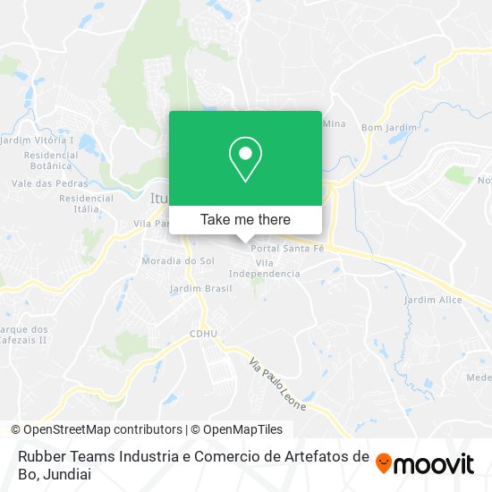 Rubber Teams Industria e Comercio de Artefatos de Bo map