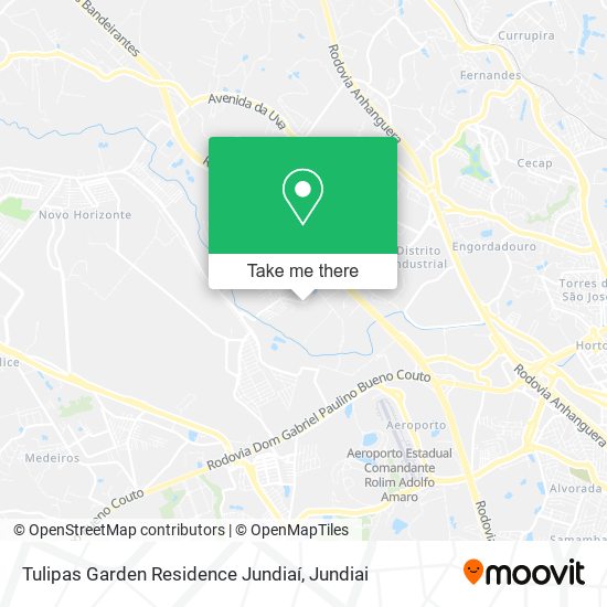 Mapa Tulipas Garden Residence Jundiaí