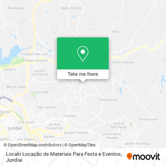 Locaki Locação de Materiais Para Festa e Eventos map