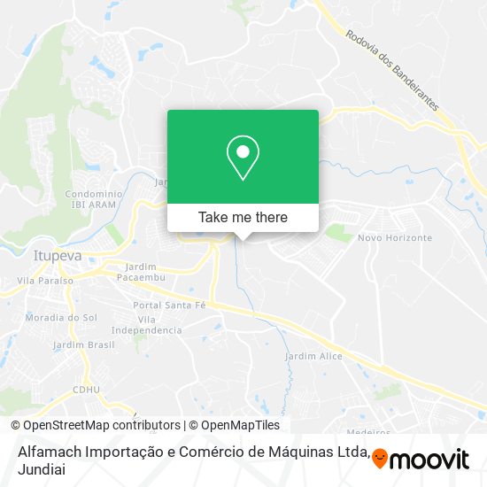 Mapa Alfamach Importação e Comércio de Máquinas Ltda