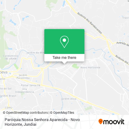 Paróquia Nossa Senhora Aparecida - Novo Horizonte map