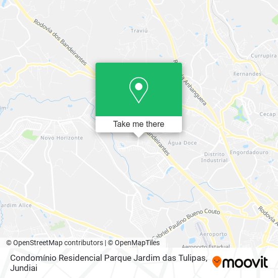 Mapa Condomínio Residencial Parque Jardim das Tulipas