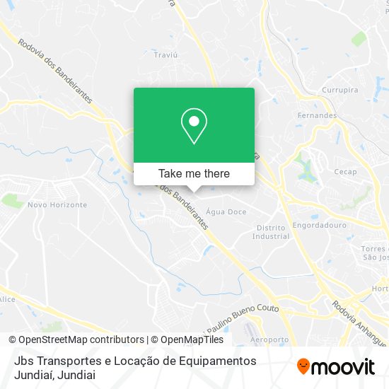 Jbs Transportes e Locação de Equipamentos Jundiaí map