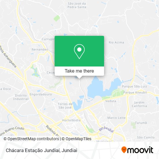 Chácara Estação Jundiaí map