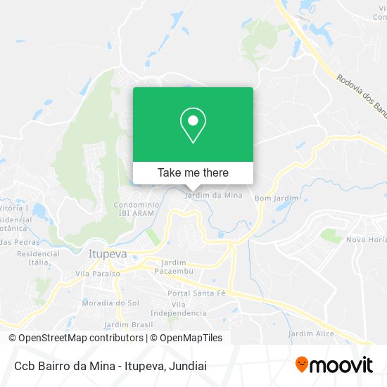 Mapa Ccb Bairro da Mina - Itupeva