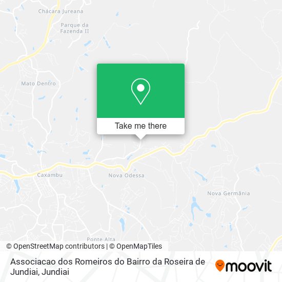 Associacao dos Romeiros do Bairro da Roseira de Jundiai map