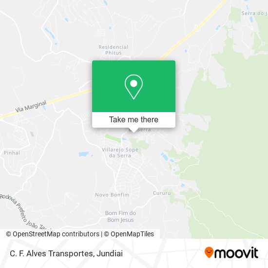C. F. Alves Transportes map