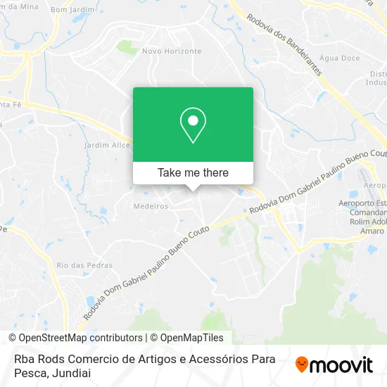 Rba Rods Comercio de Artigos e Acessórios Para Pesca map