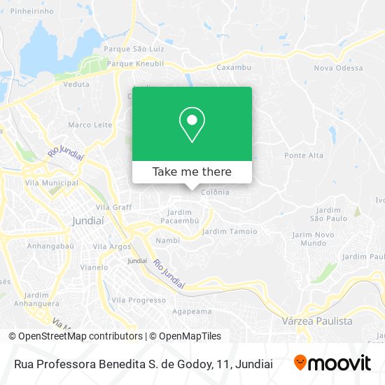 Rua Professora Benedita S. de Godoy, 11 map
