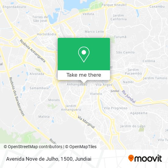 Avenida Nove de Julho, 1500 map
