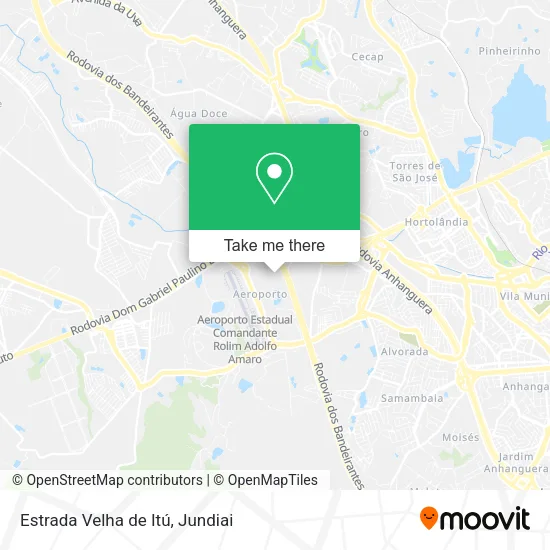 Estrada Velha de Itú map