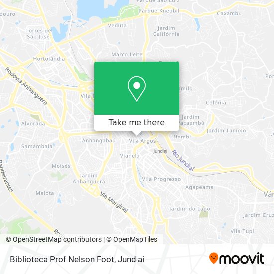 Biblioteca Prof Nelson Foot map