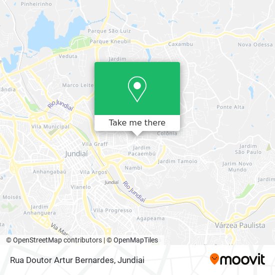 Rua Doutor Artur Bernardes map