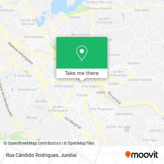 Rua Cândido Rodrigues map