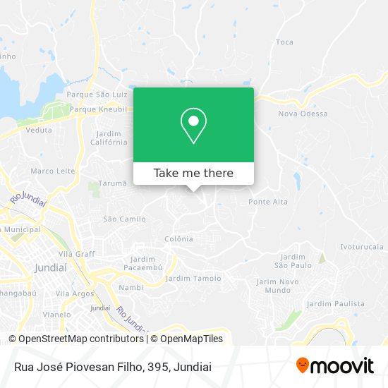 Rua José Piovesan Filho, 395 map