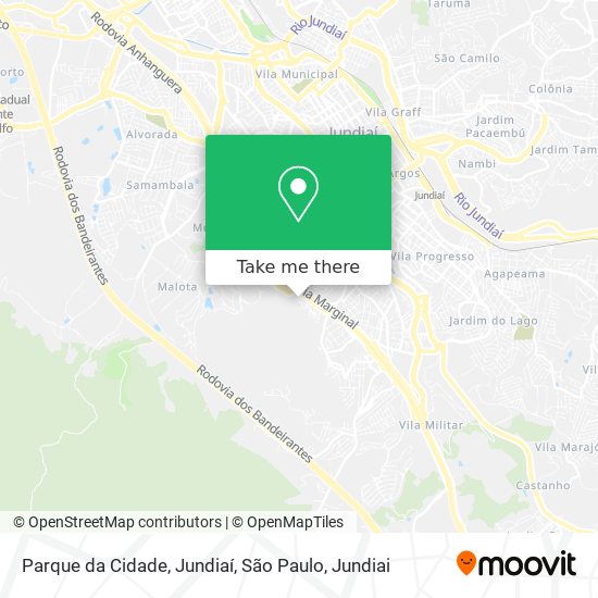 Parque da Cidade, Jundiaí, São Paulo map