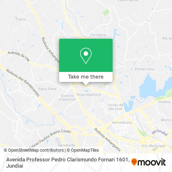 Avenida Professor Pedro Clarismundo Fornari 1601 map