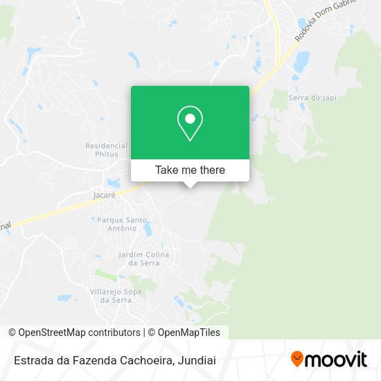 Estrada da Fazenda Cachoeira map