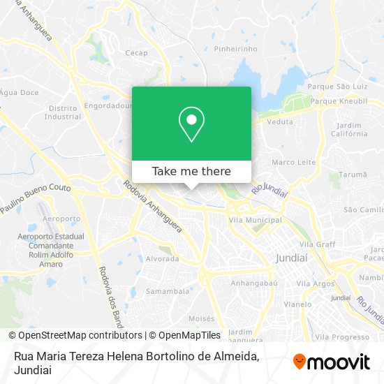 Rua Maria Tereza Helena Bortolino de Almeida map