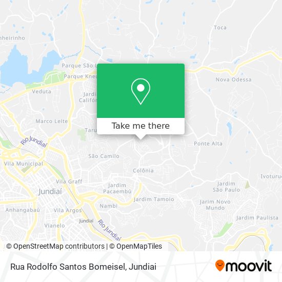 Mapa Rua Rodolfo Santos Bomeisel
