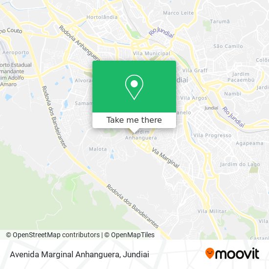 Avenida Marginal Anhanguera map