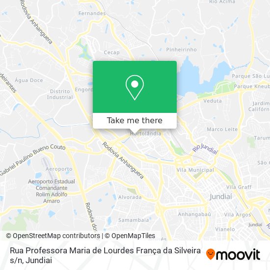 Mapa Rua Professora Maria de Lourdes França da Silveira s / n