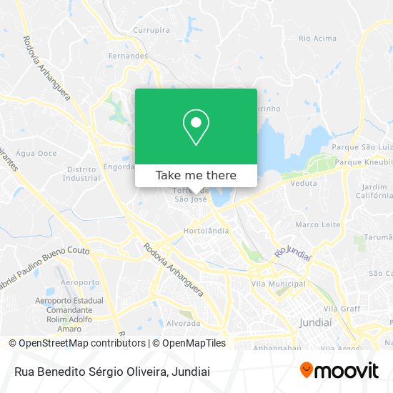 Rua Benedito Sérgio Oliveira map