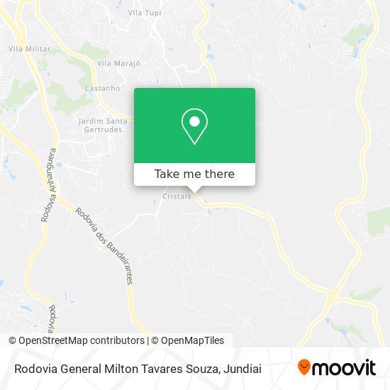 Rodovia General Milton Tavares Souza map