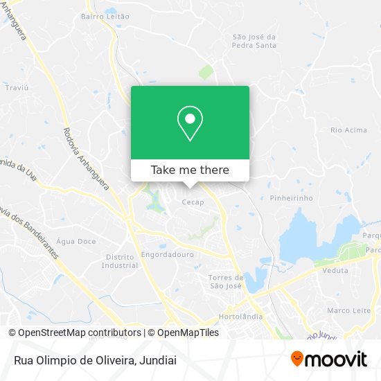 Rua Olimpio de Oliveira map