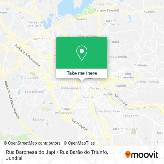 Rua Baronesa do Japi / Rua Barão do Triunfo map