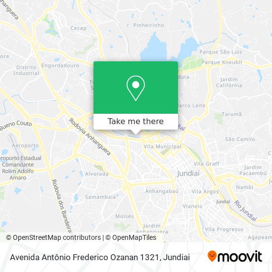 Avenida Antônio Frederico Ozanan 1321 map