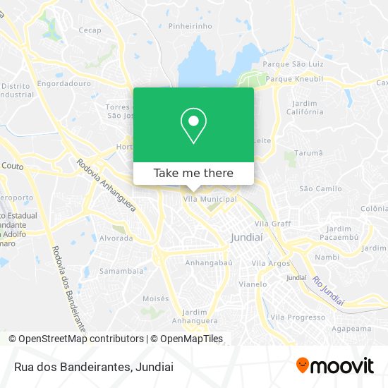 Rua dos Bandeirantes map