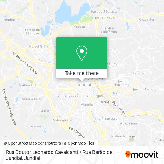 Mapa Rua Doutor Leonardo Cavalcanti / Rua Barão de Jundiaí