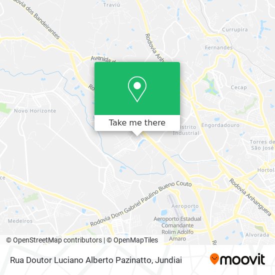 Mapa Rua Doutor Luciano Alberto Pazinatto