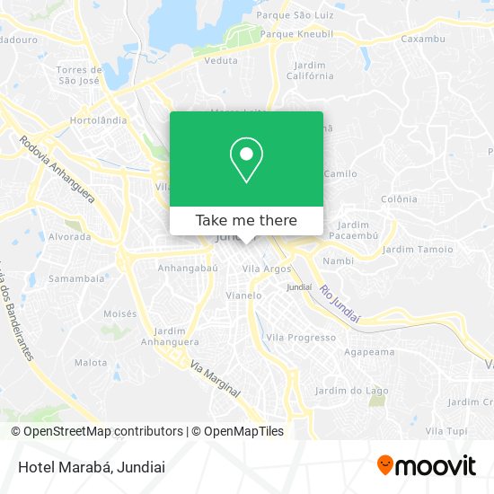 Hotel Marabá map