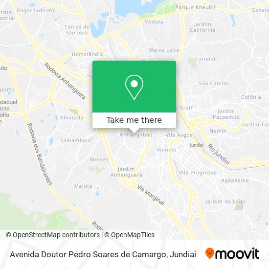 Avenida Doutor Pedro Soares de Camargo map